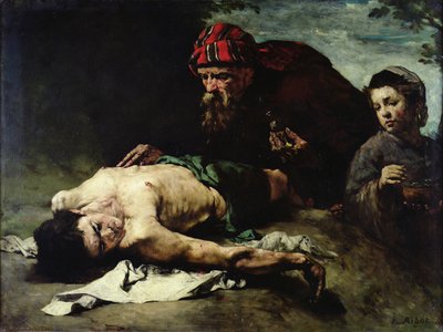 Il buon samaritano, 1870-75 da Auguste Theodule Ribot